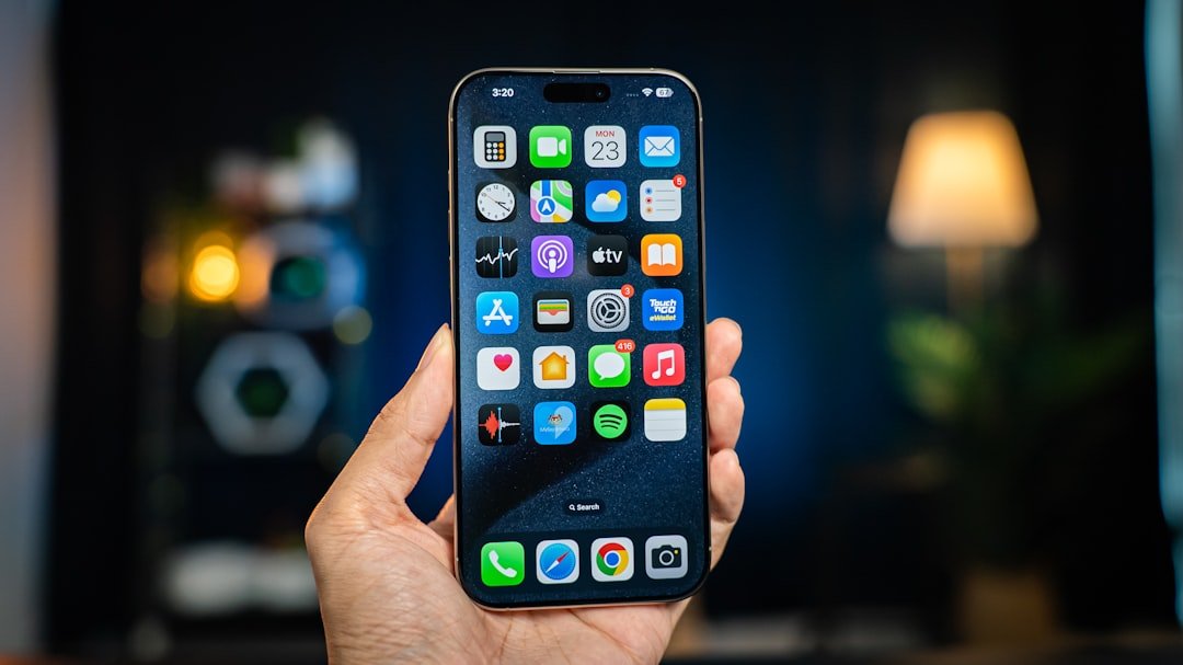 Person holding an iPhone in hand